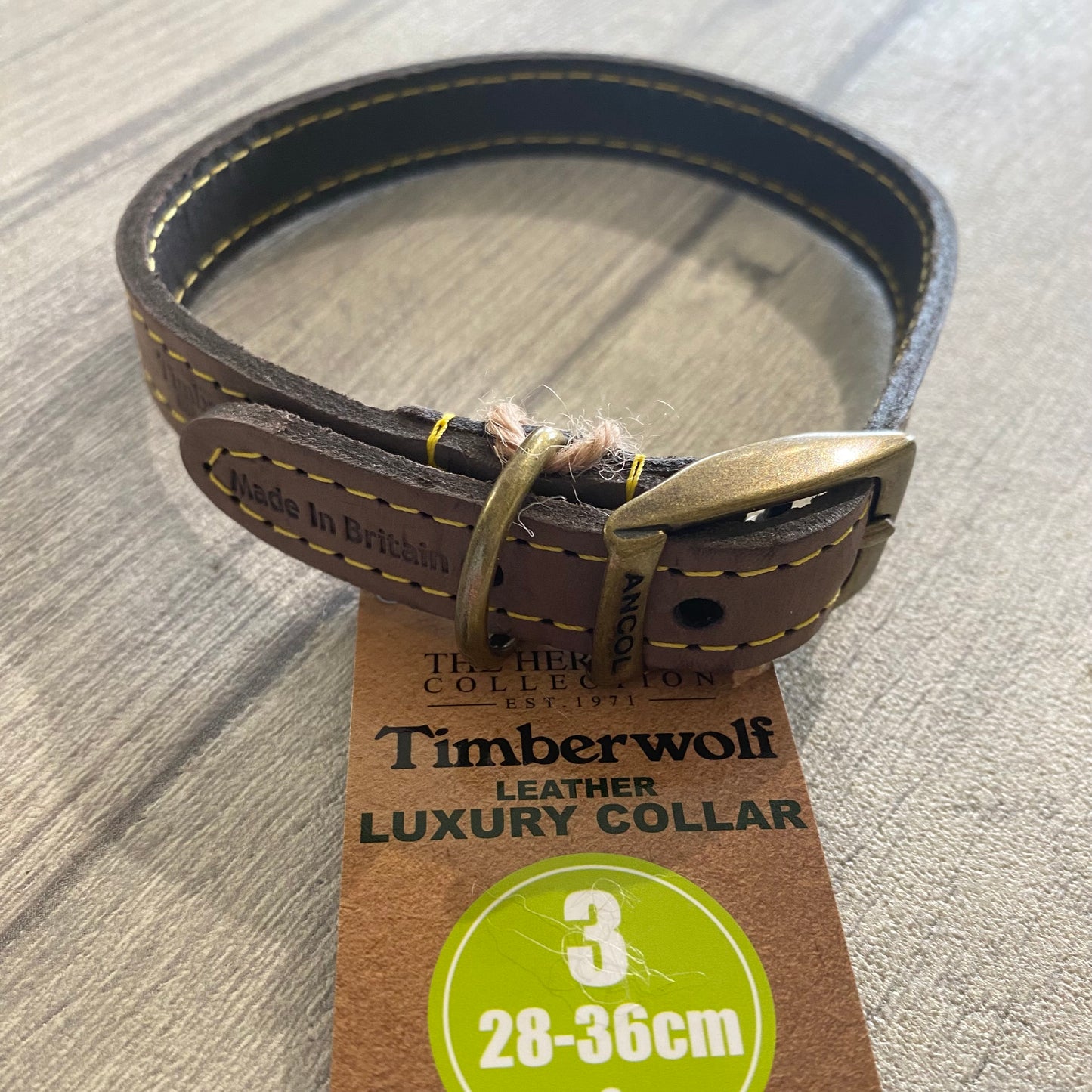 Timberwolf Leather Collars