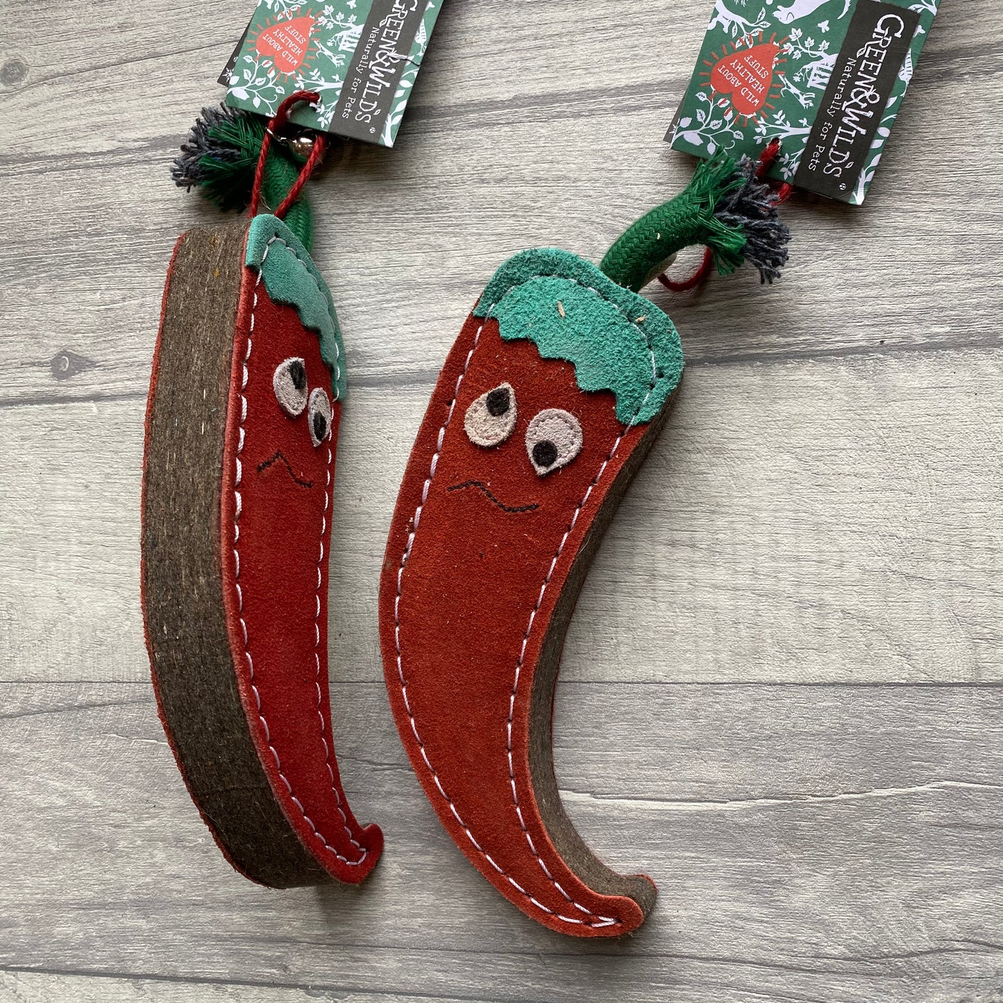 Chad the Red Hot Chilli Pepper Eco Toy - Green and Wilds