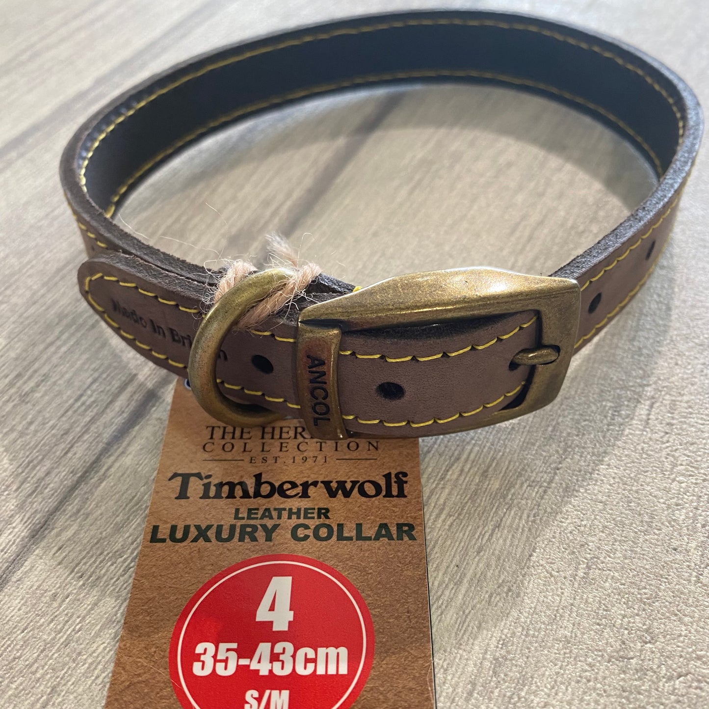 Timberwolf Leather Collars
