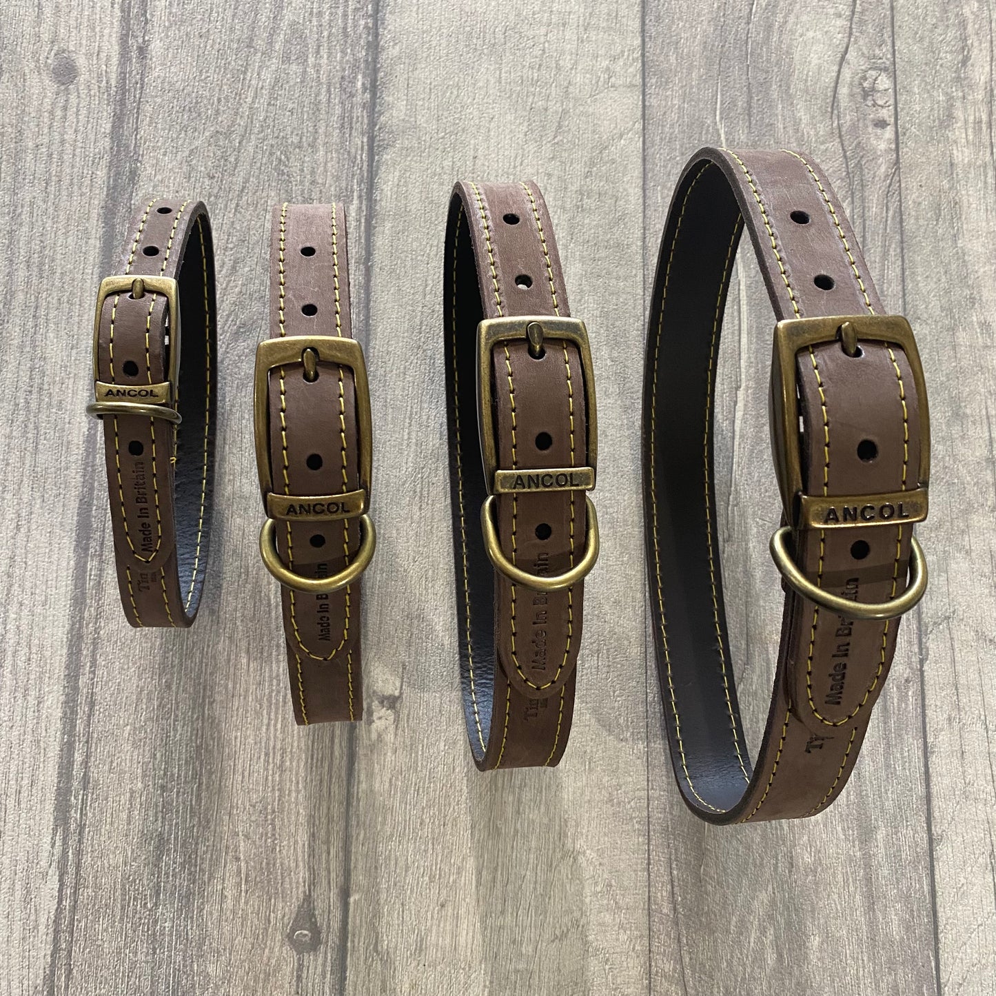 Timberwolf Leather Collars