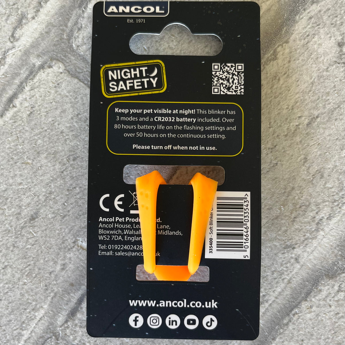 Ancol Blinker Collar Light