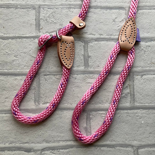 Slip Leads Soft Touch Rope Pink