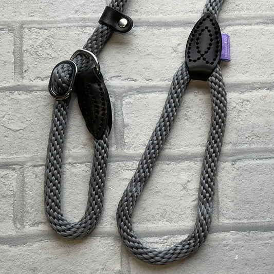 Slip Leads Soft Touch Rope Grey