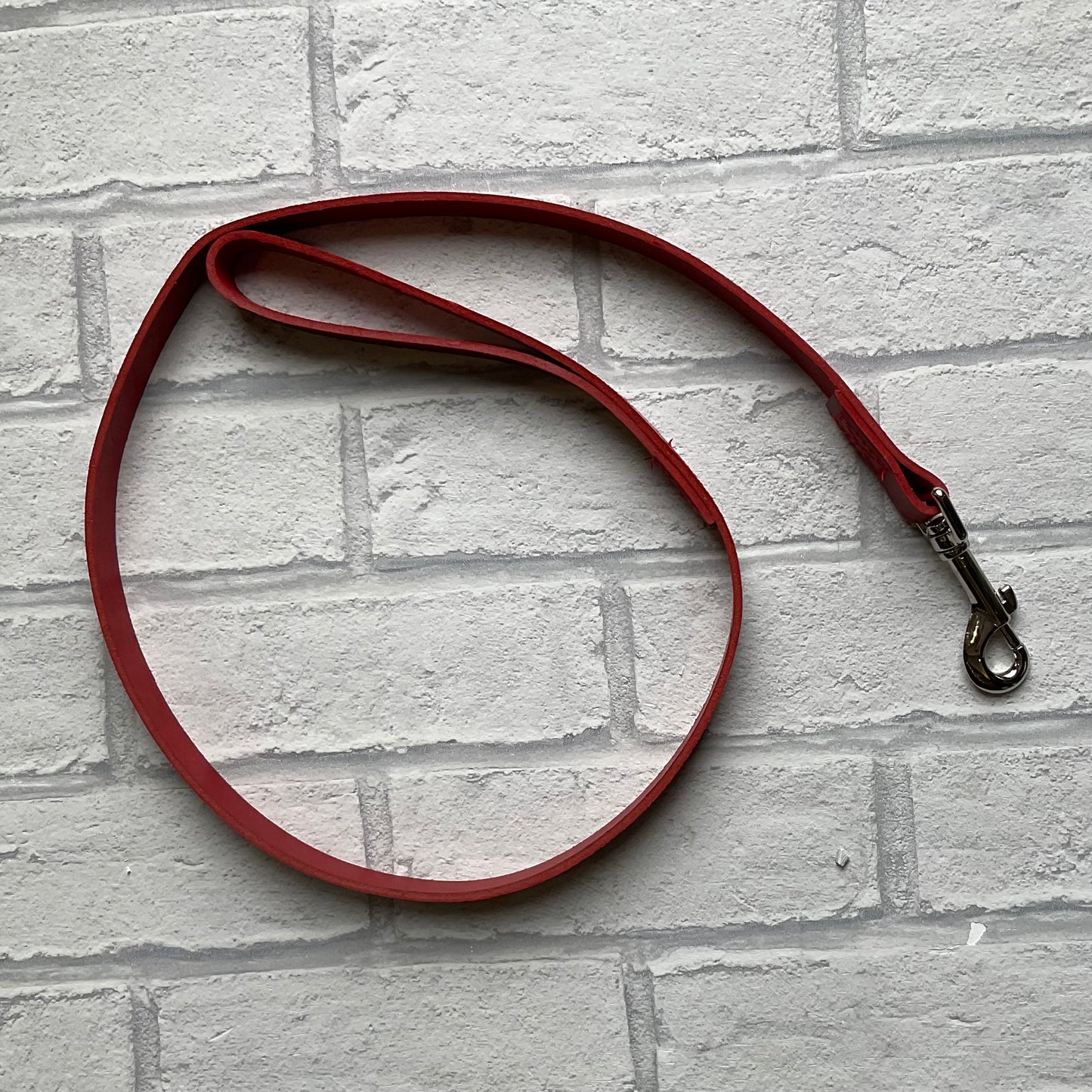 Ancol Red Classic Leather Lead
