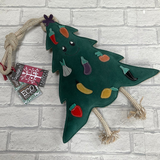 Carol the Christmas Tree Eco Dog Toy - Green and Wilds