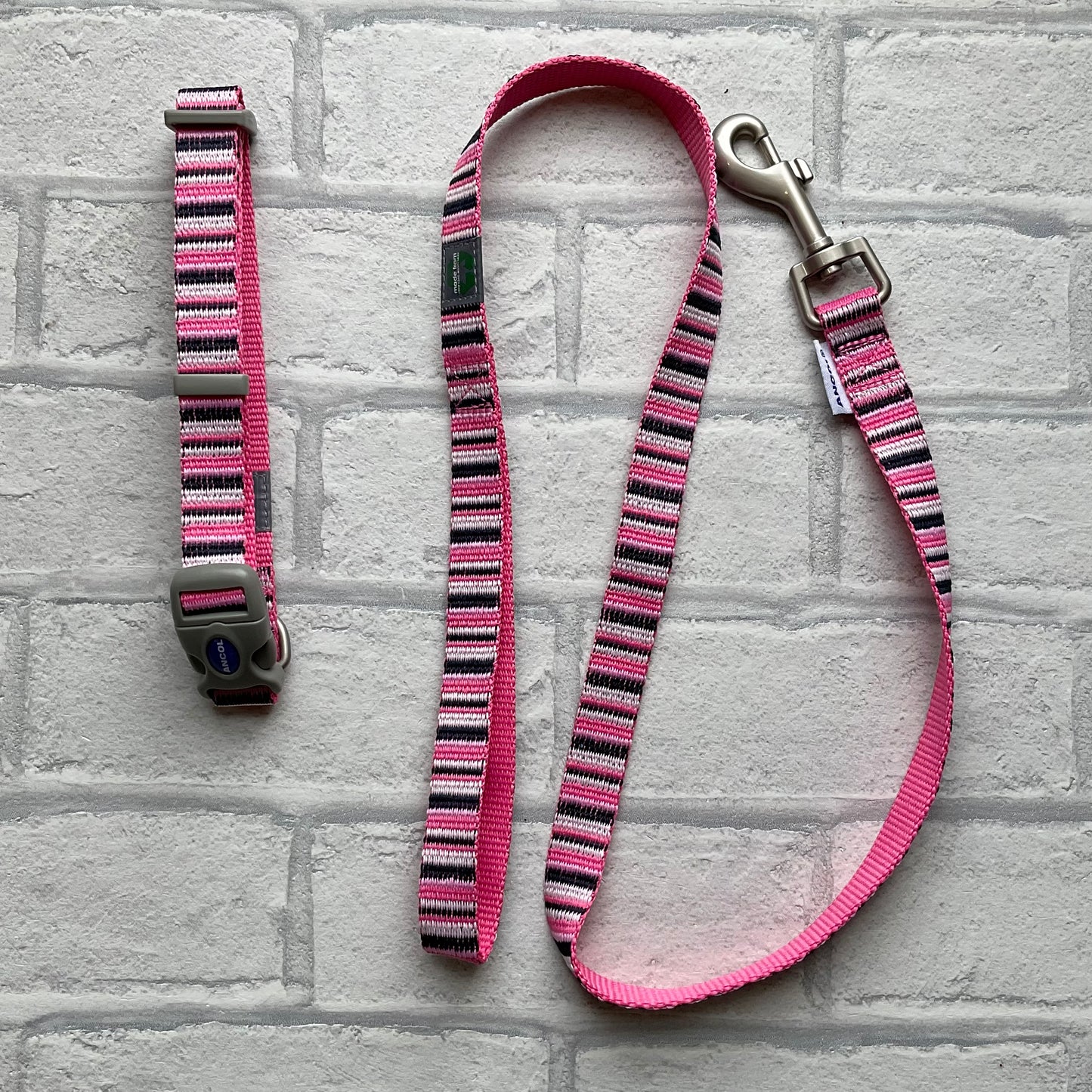 Hot Pink Candy Stripe Lead