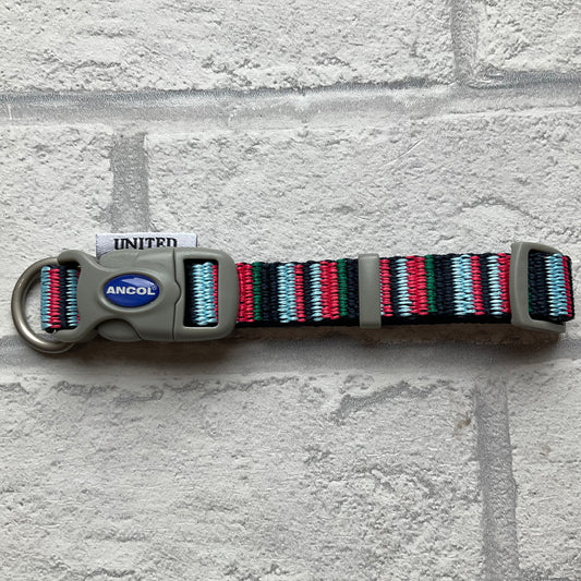 Navy Candy Stripe Collar