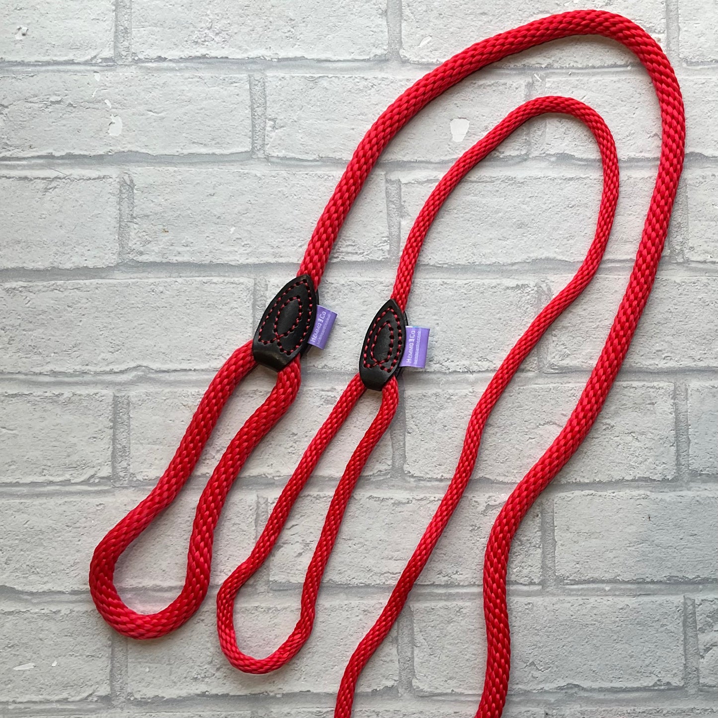 Slip Leads Soft Touch Rope Red