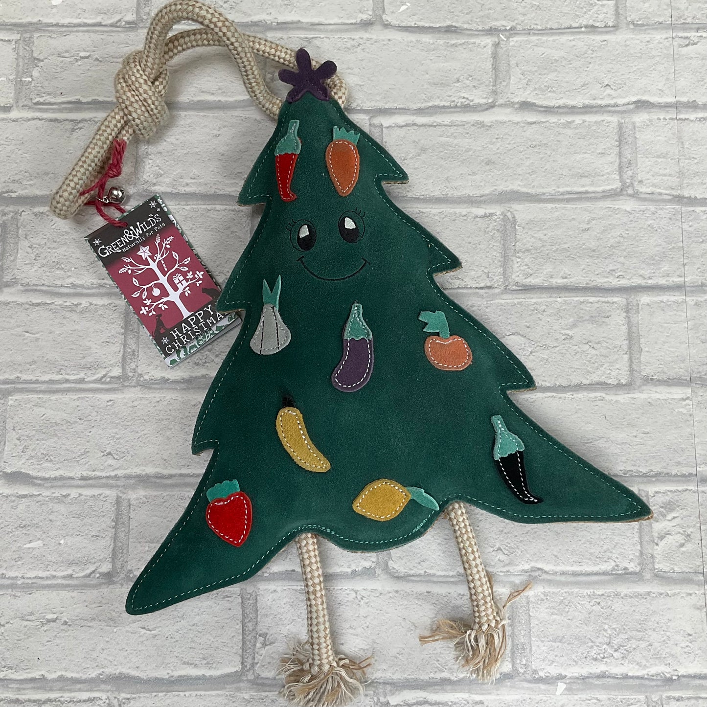 Carol the Christmas Tree Eco Dog Toy - Green and Wilds