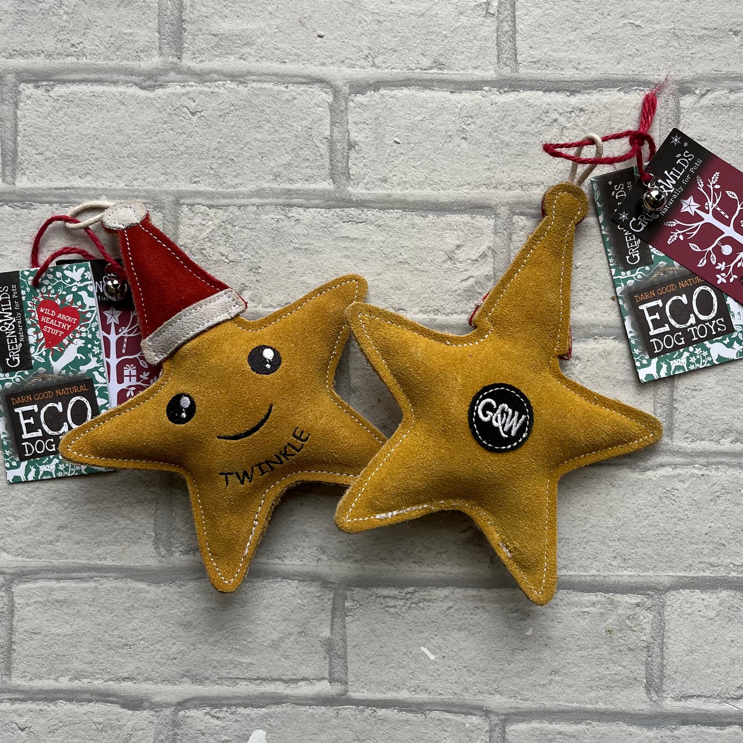 Twinkle the Star Christmas Eco Dog Toy - Green and Wilds