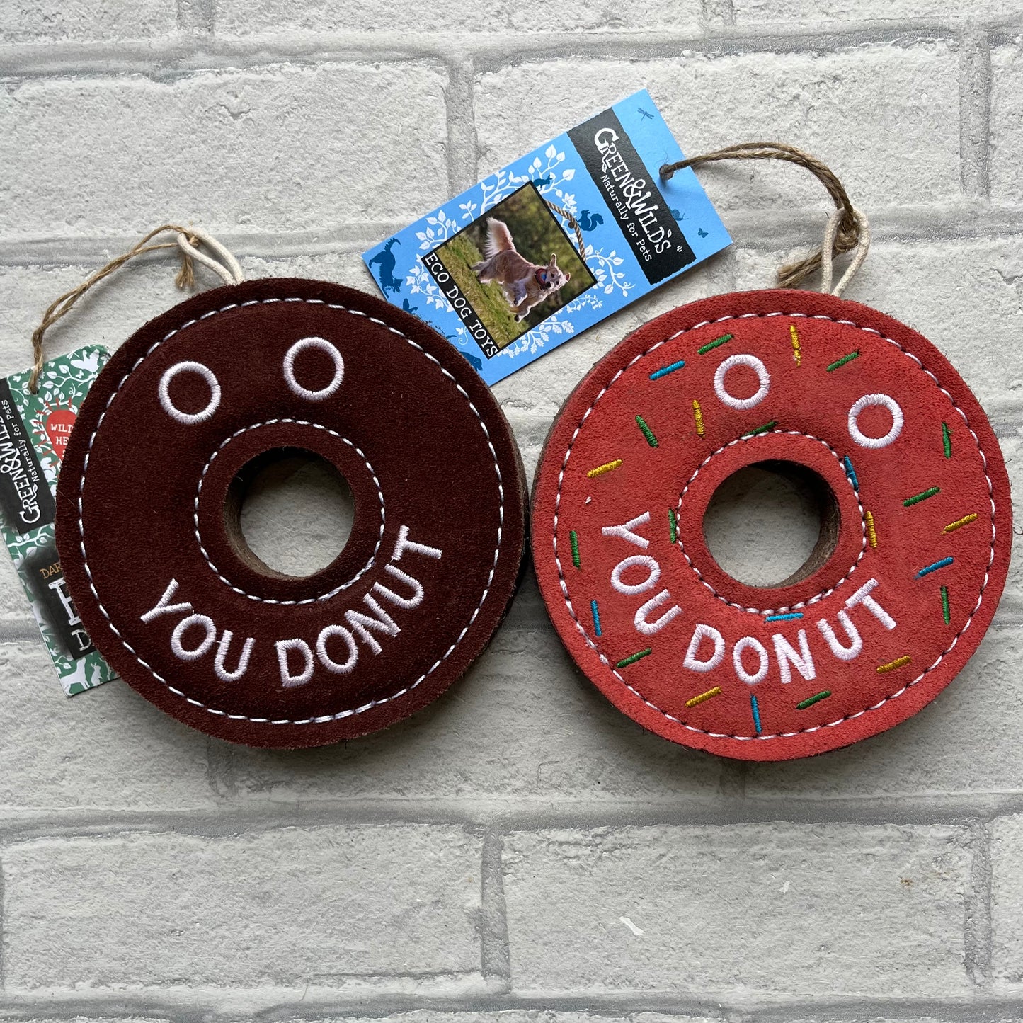 Dolly the Donut - Eco Dog Toy Green and Wilds