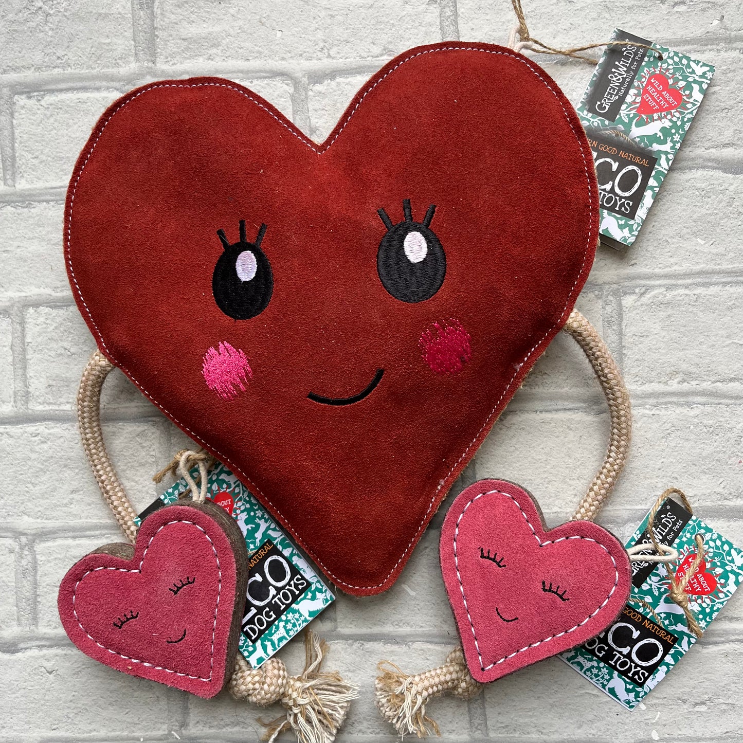 Trudy Big Love Eco Dog Toy - Green and Wilds