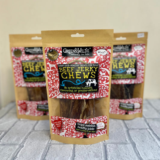 Beef Jerky Chews 100g - Green and Wilds