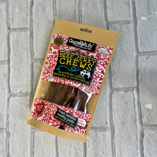 Beef Jerky Chews 100g - Green and Wilds