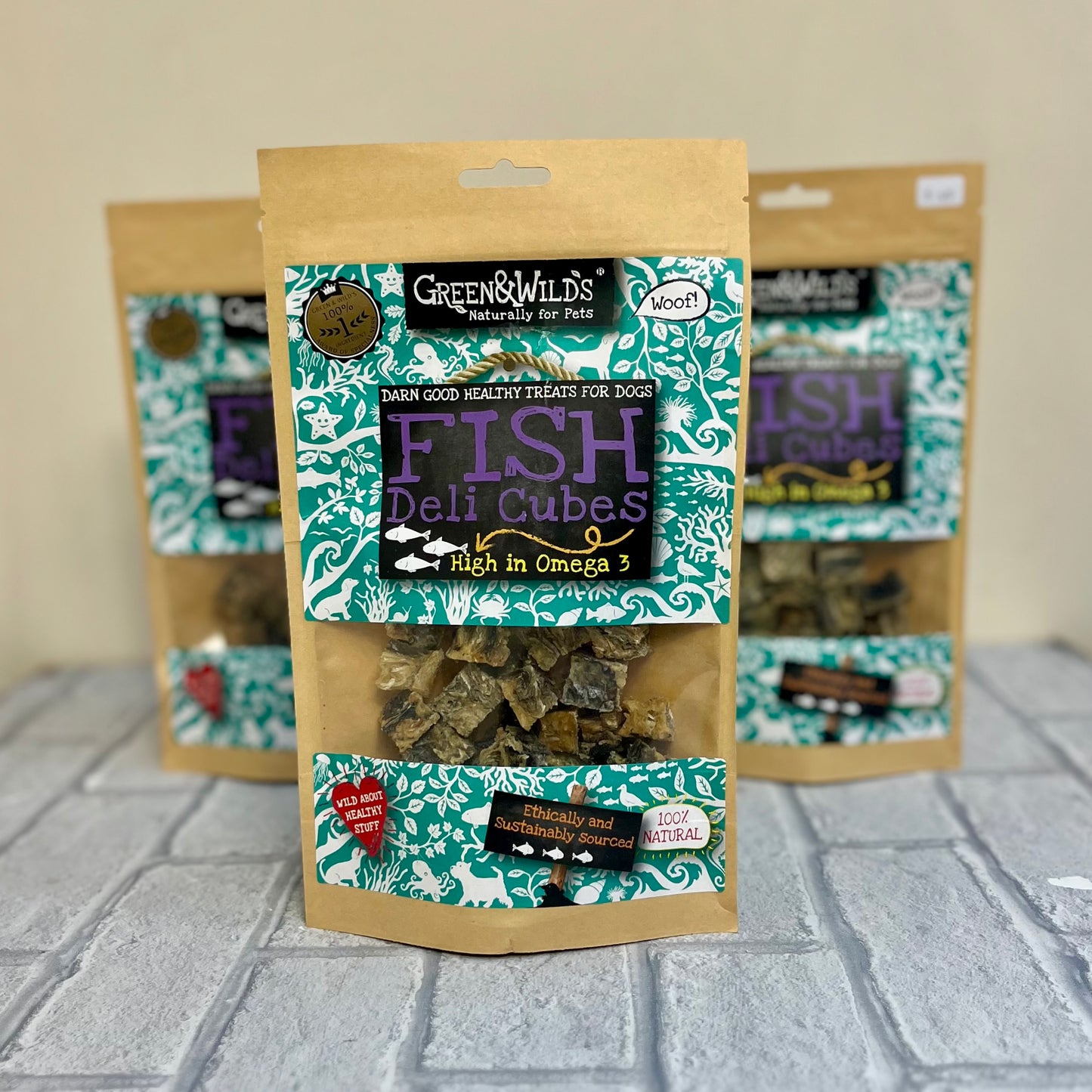 Fish Deli Cubes 75g - Green and Wilds
