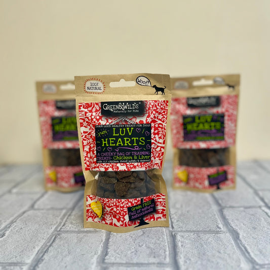 Luv Hearts 100g - Green and Wilds