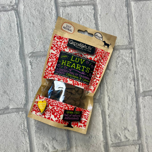 Luv Hearts 100g - Green and Wilds