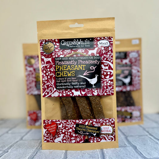 Pheasant Chews - Green and Wilds 100g