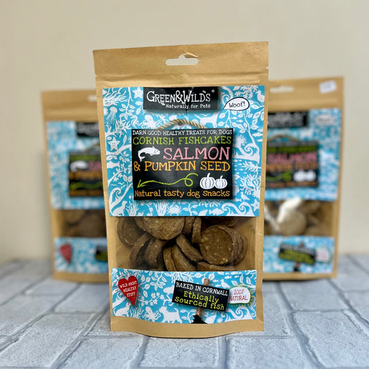 Cornish Fishcakes with Salmon and Pumpkin Seed - Green and Wilds