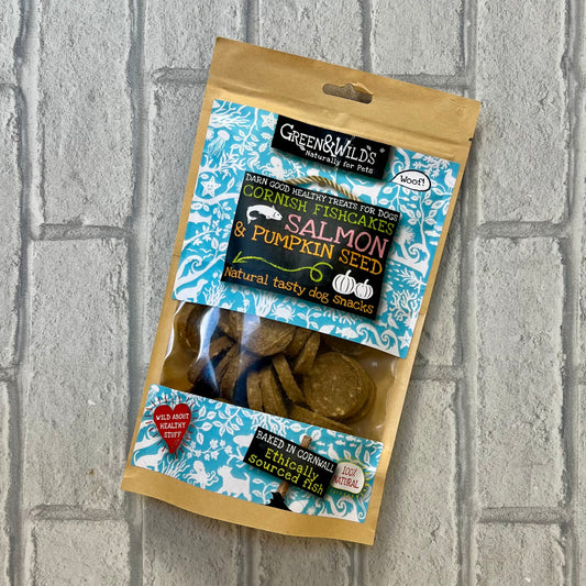 Cornish Fishcakes with Salmon and Pumpkin Seed - Green and Wilds