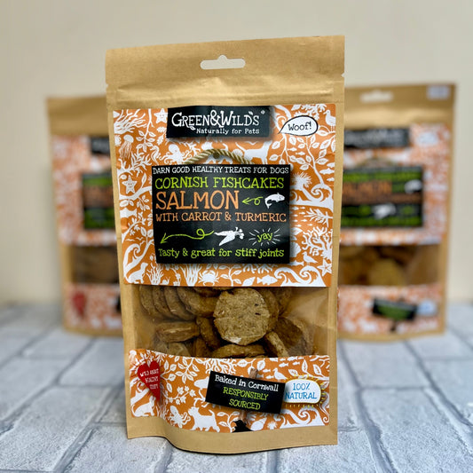 Cornish Fishcakes with Salmon and Turmeric - Green and Wilds