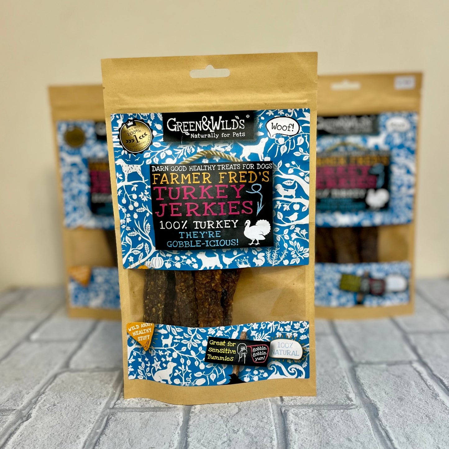 Turkey Jerkies Chews 100g - Green and Wilds