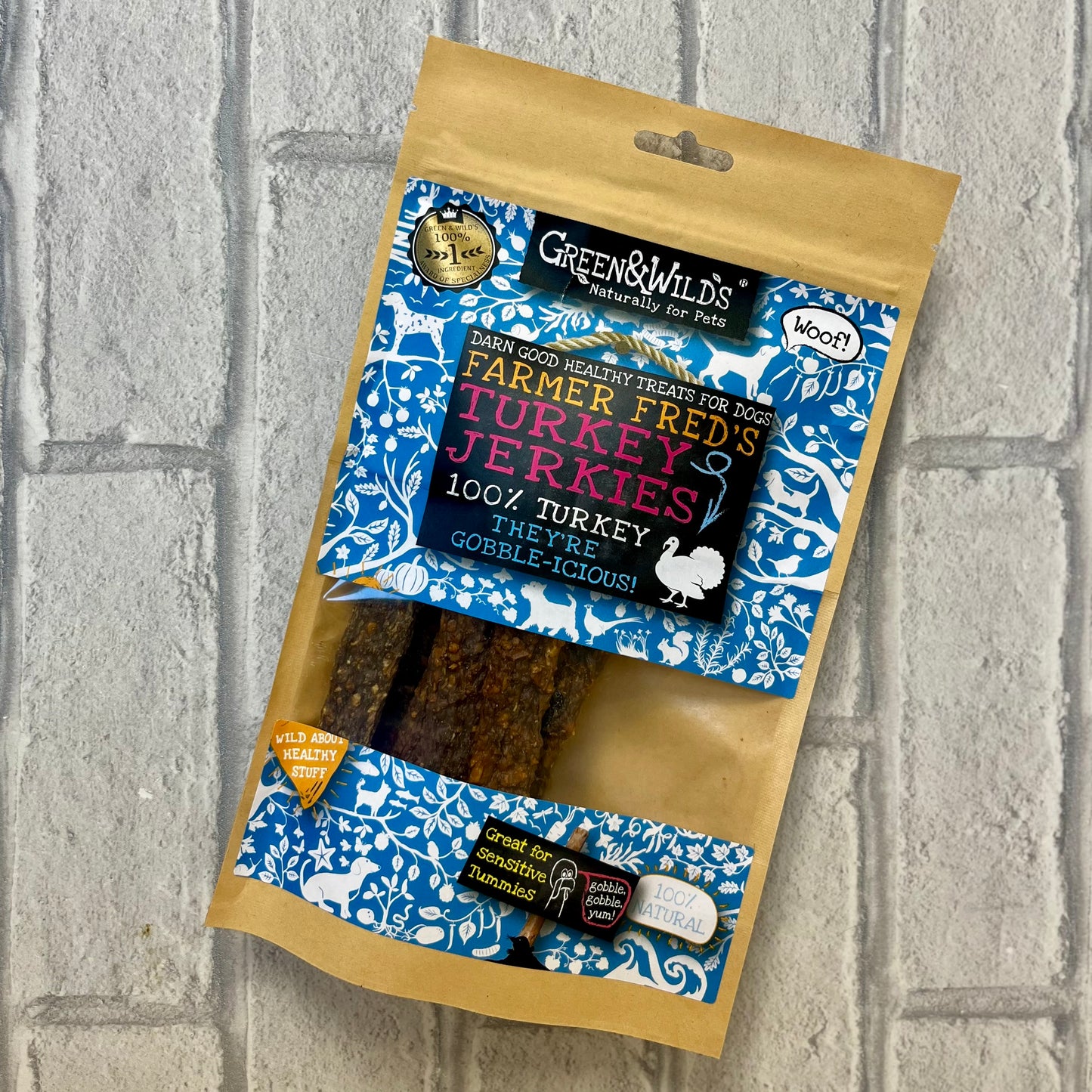 Turkey Jerkies Chews 100g - Green and Wilds