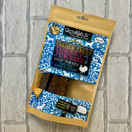 Turkey Jerkies Chews 100g - Green and Wilds