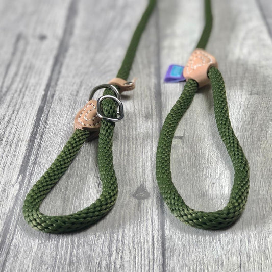 Slip Leads Soft Touch Rope Green