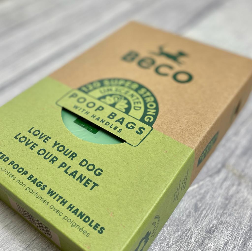 120 Large Dog Poop Bags with handles