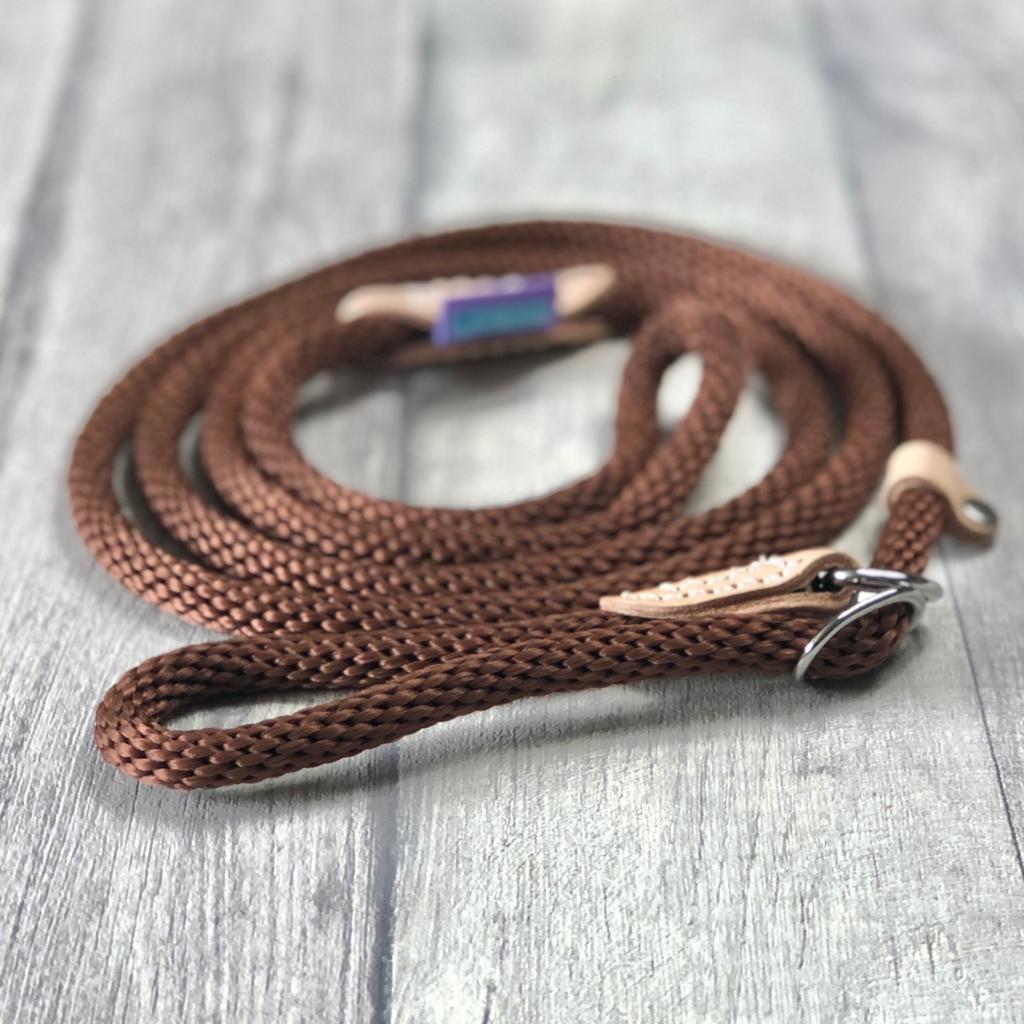 Slip Leads Soft Touch Rope Brown