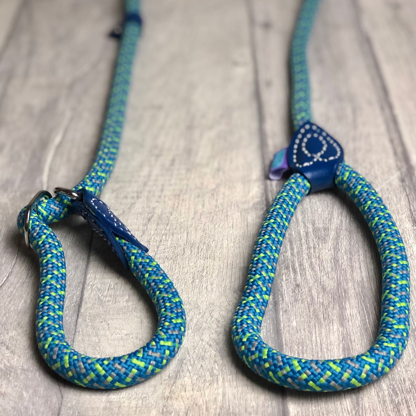 Slip Lead - Blue/Lime