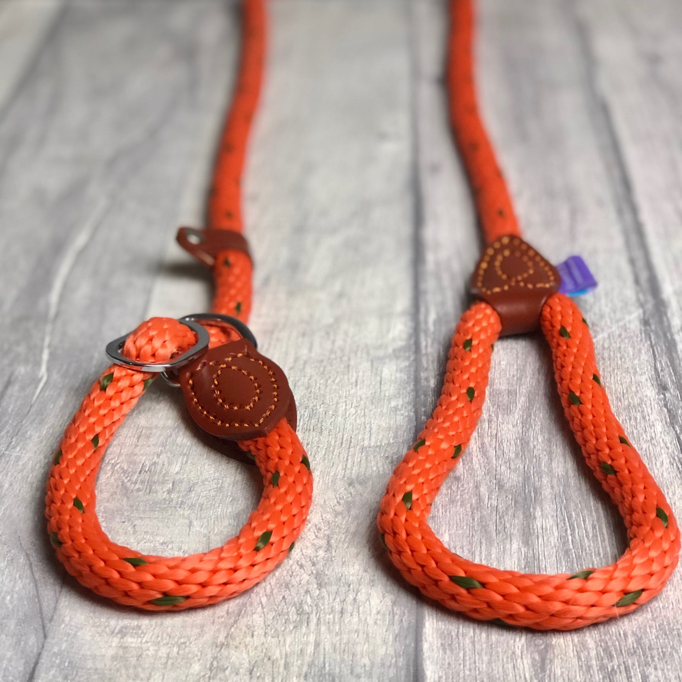 Slip Leads Soft Touch Rope Orange