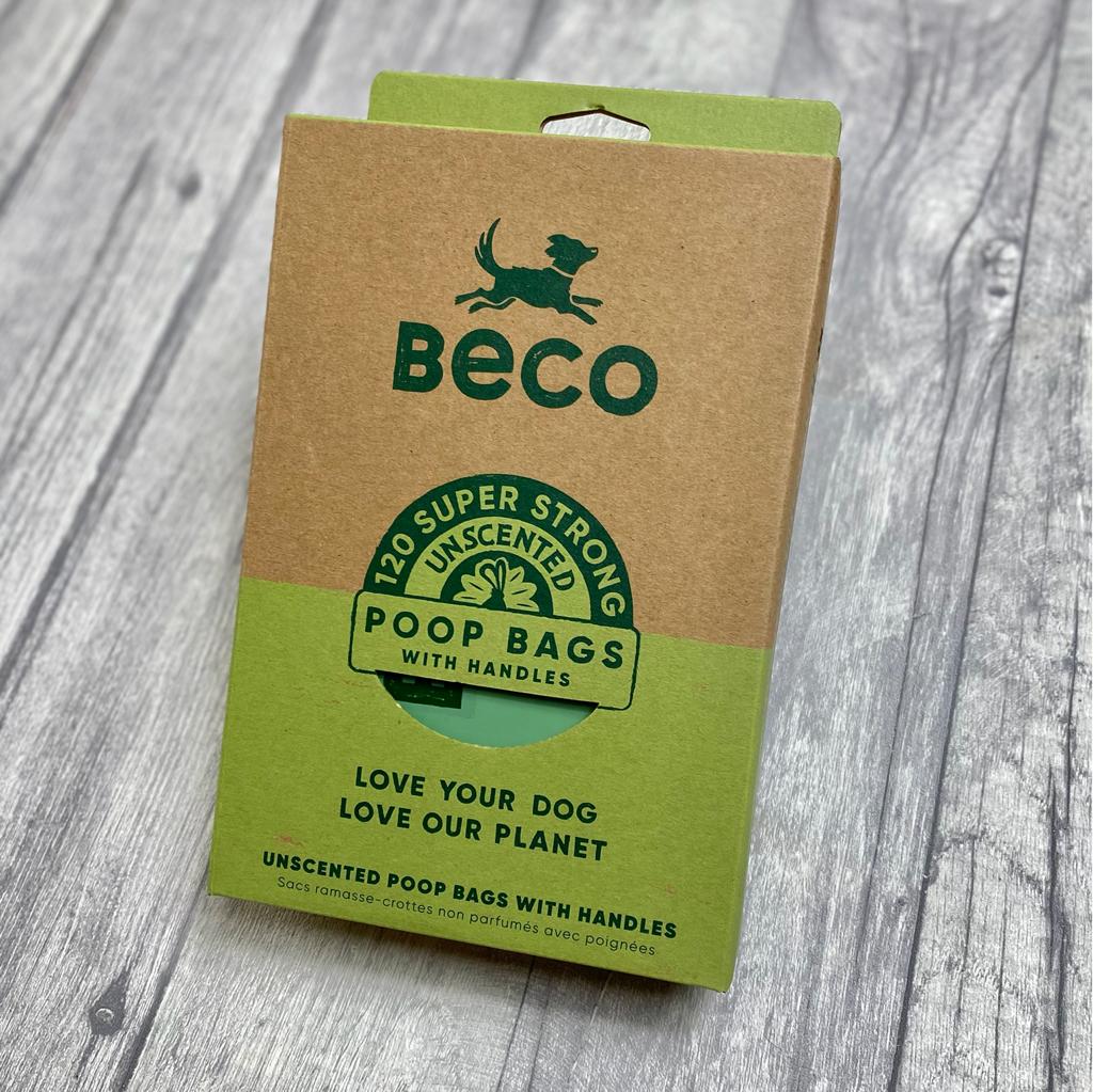 120 Large Dog Poop Bags with handles