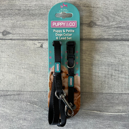 Hem and Boo Puppy Collar and Lead Set