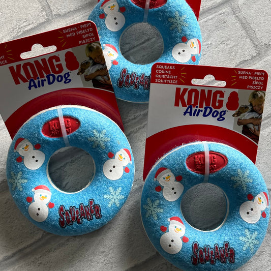 Kong Air Dog Christmas Squeaker DoNut Toy