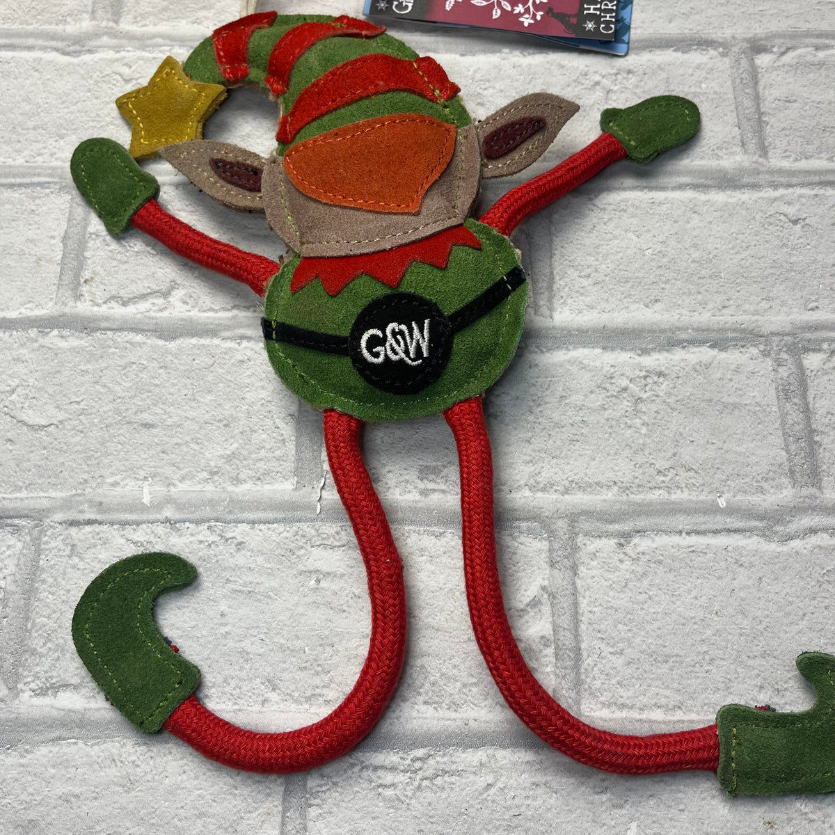 Elvis the Elf Christmas Eco Dog Toy - Green and Wilds