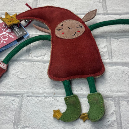 Isla the Elf Christmas Eco Dog Toy - Green and Wilds