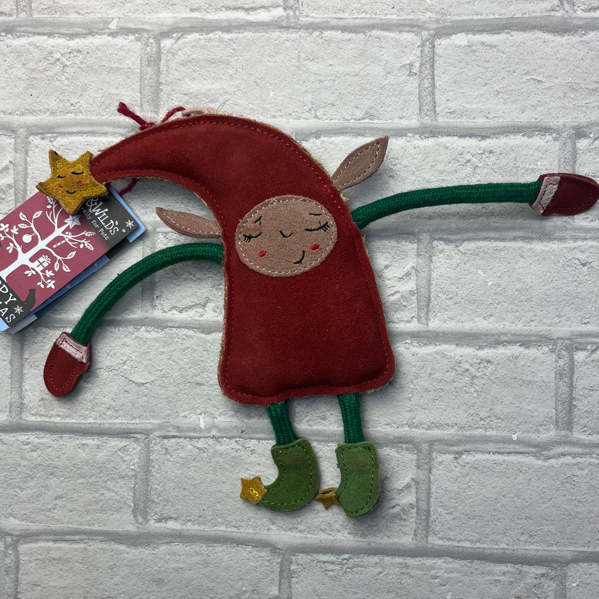 Isla the Elf Christmas Eco Dog Toy - Green and Wilds