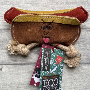 Harry the Hot Dog Eco Toy - Green and Wilds