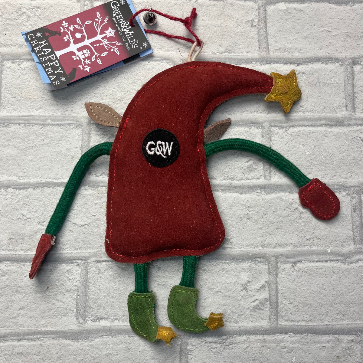 Isla the Elf Christmas Eco Dog Toy - Green and Wilds