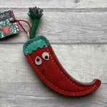 Load image into Gallery viewer, Chad the Red Hot Chilli Pepper Eco Toy - Green and Wilds
