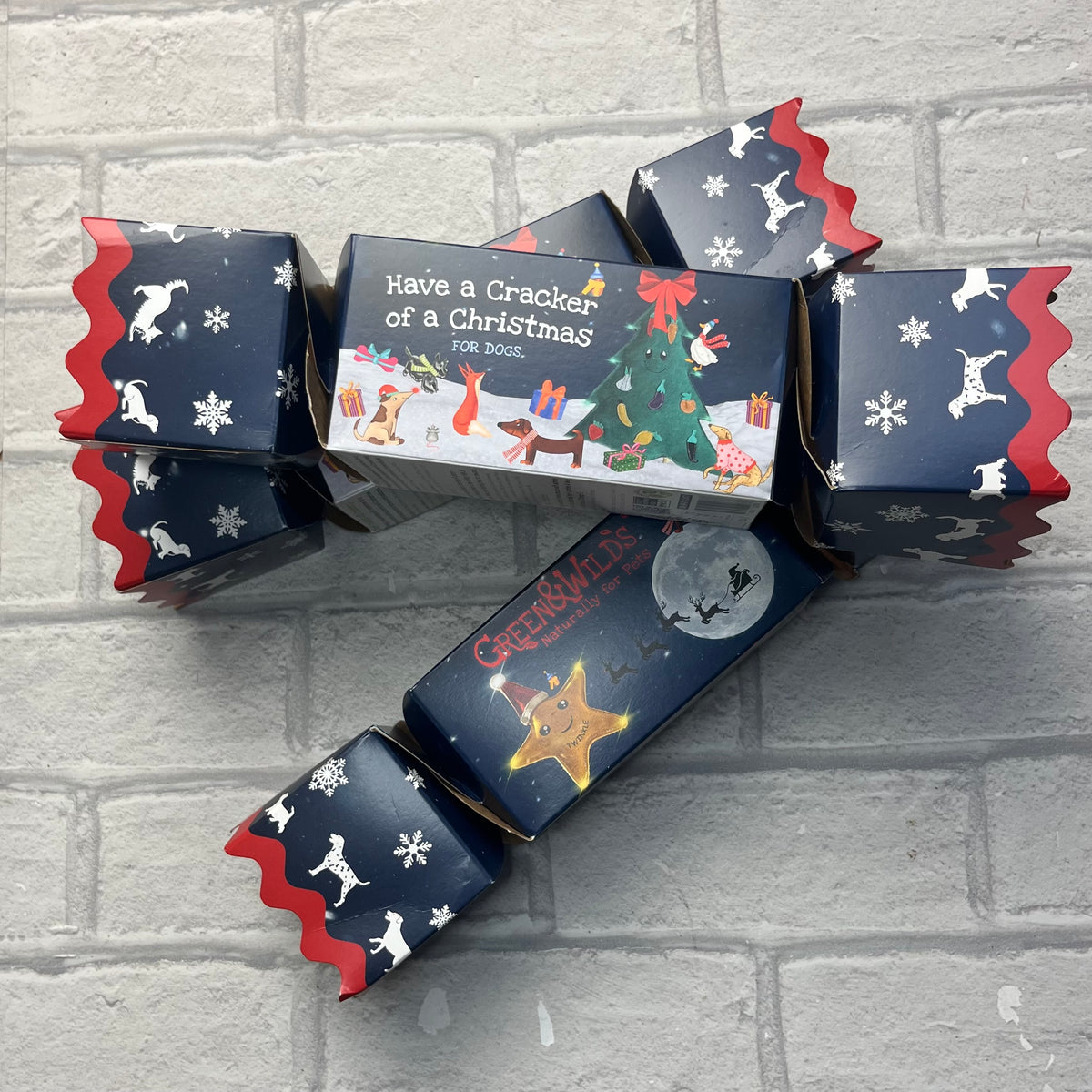 Christmas Cracker for Dogs - Green & Wilds