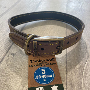 Timberwolf Leather Collars