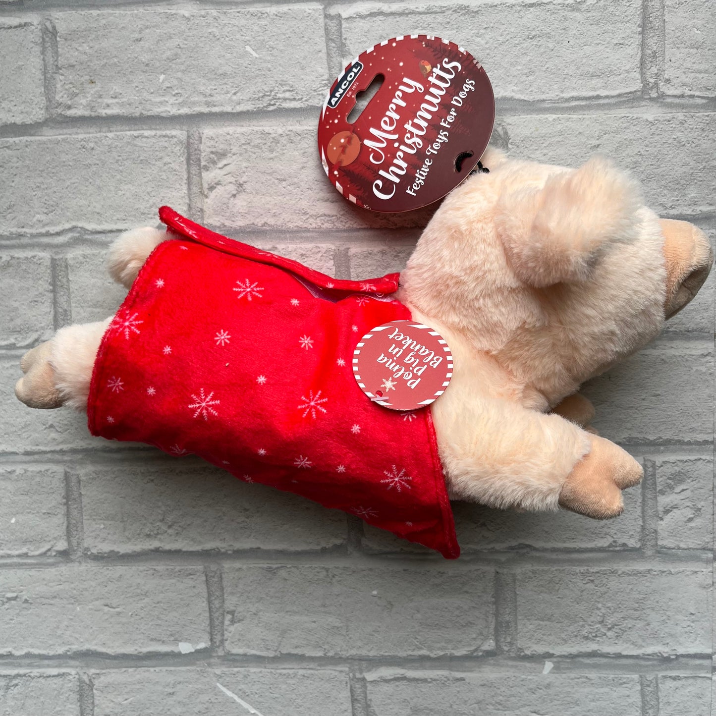 Paloma Pig in Blanket Christmas Toy