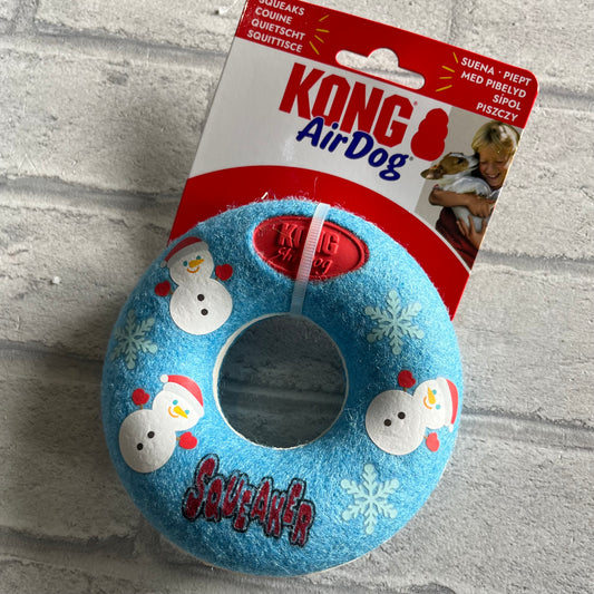 Kong Air Dog Christmas Squeaker DoNut Toy
