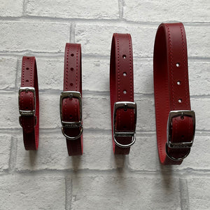 Ancol Red Classic Leather Collar