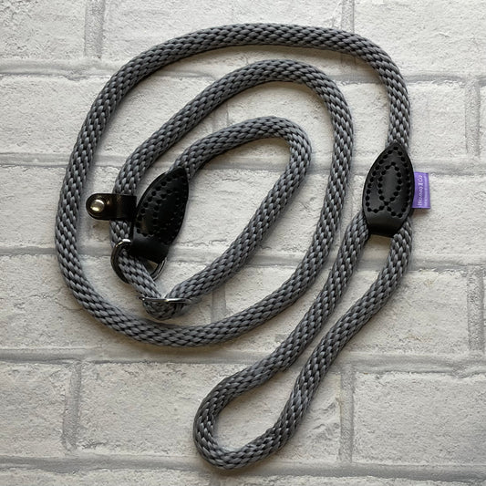 Slip Leads Soft Touch Rope Grey