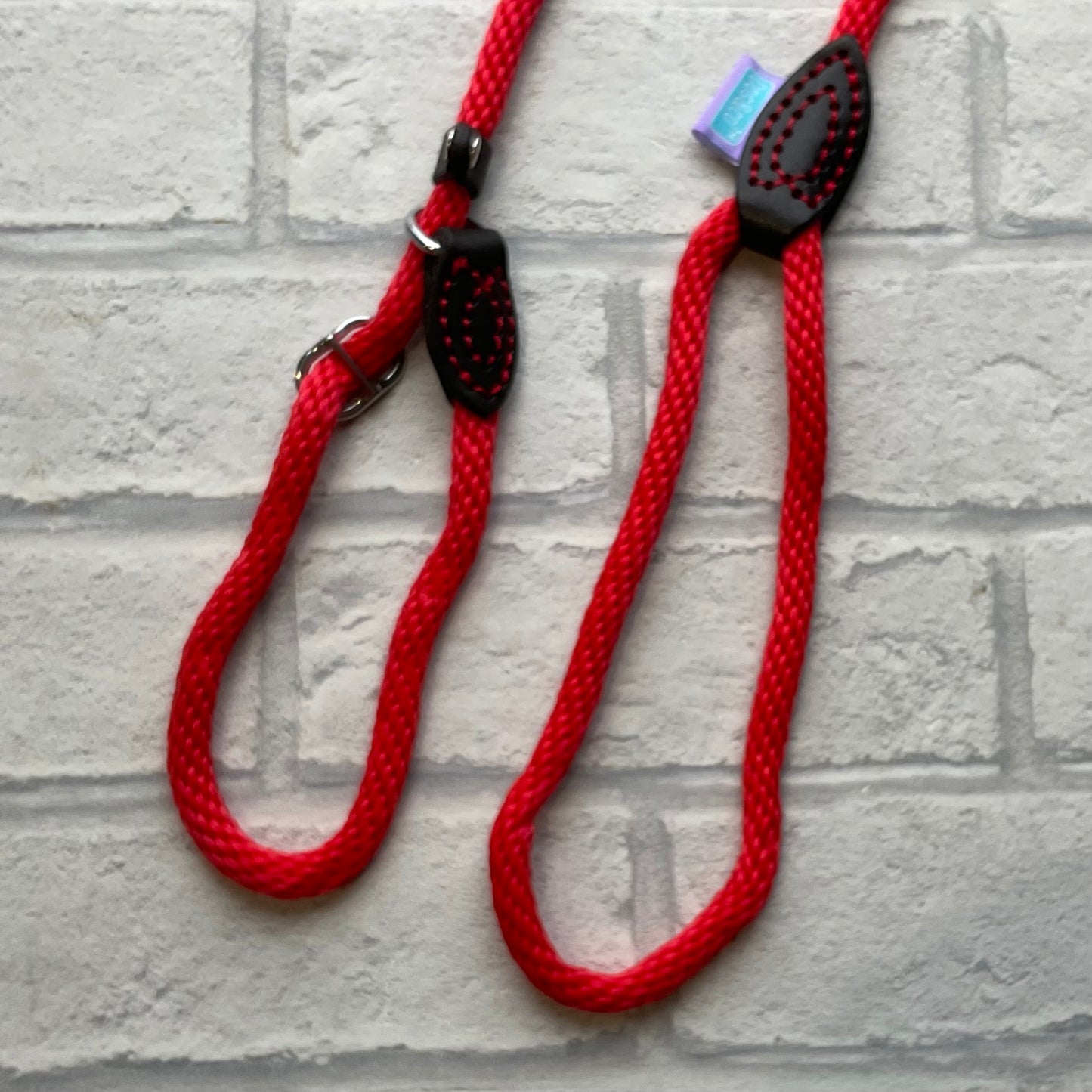 Slip Leads Soft Touch Rope Red