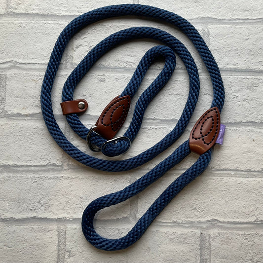 Slip Leads Soft Touch Rope Navy